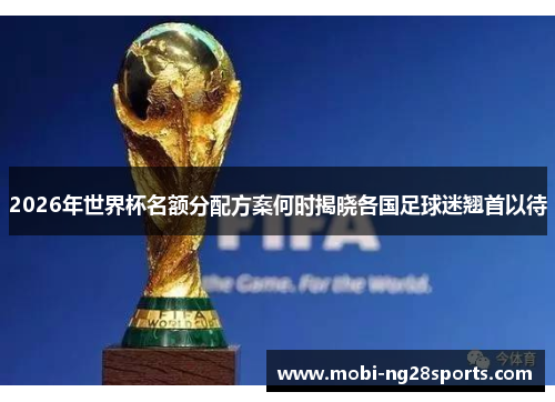 2026年世界杯名额分配方案何时揭晓各国足球迷翘首以待